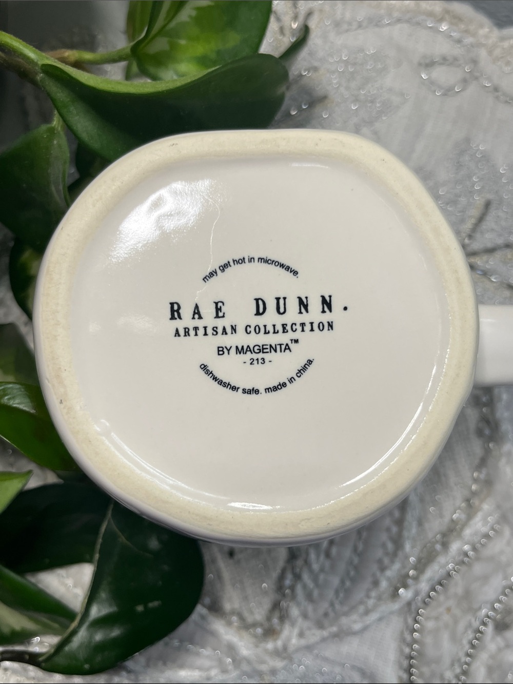 Rae Dunn Artisian Collection “Blessed” Embossed Floral Ceramic Coffee Mug - Picture 6 of 6